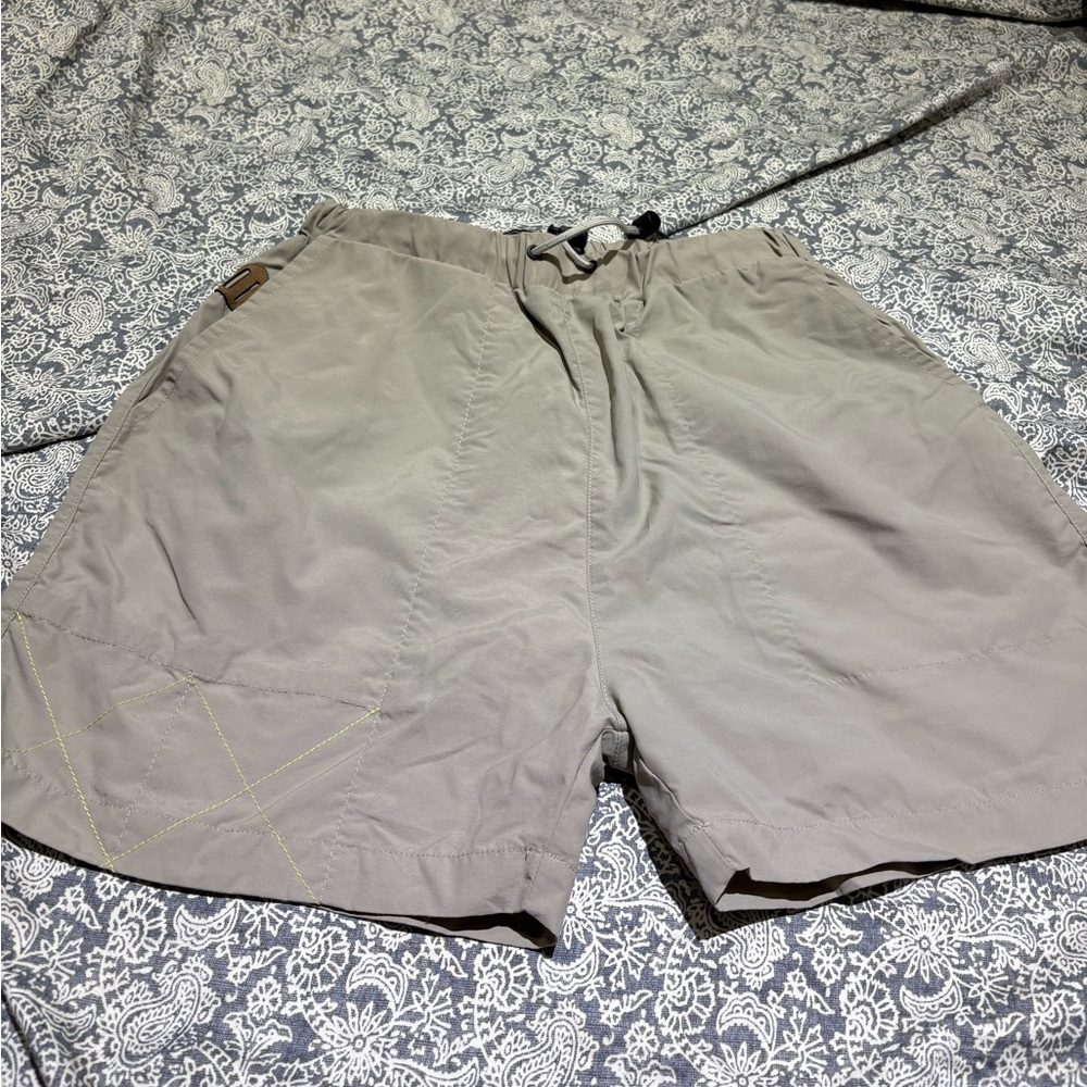 All Good khaki tan active shorts quick dry small